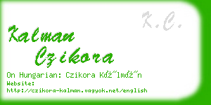 kalman czikora business card